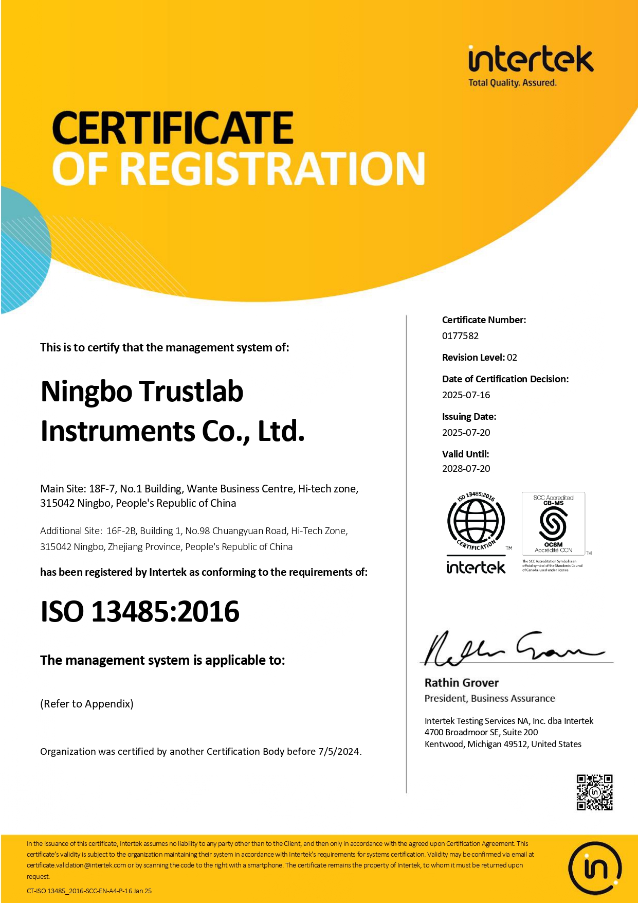 ISO 13485-Trustlab
