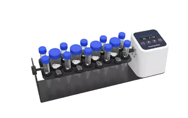 long axis rotating mixer shaker