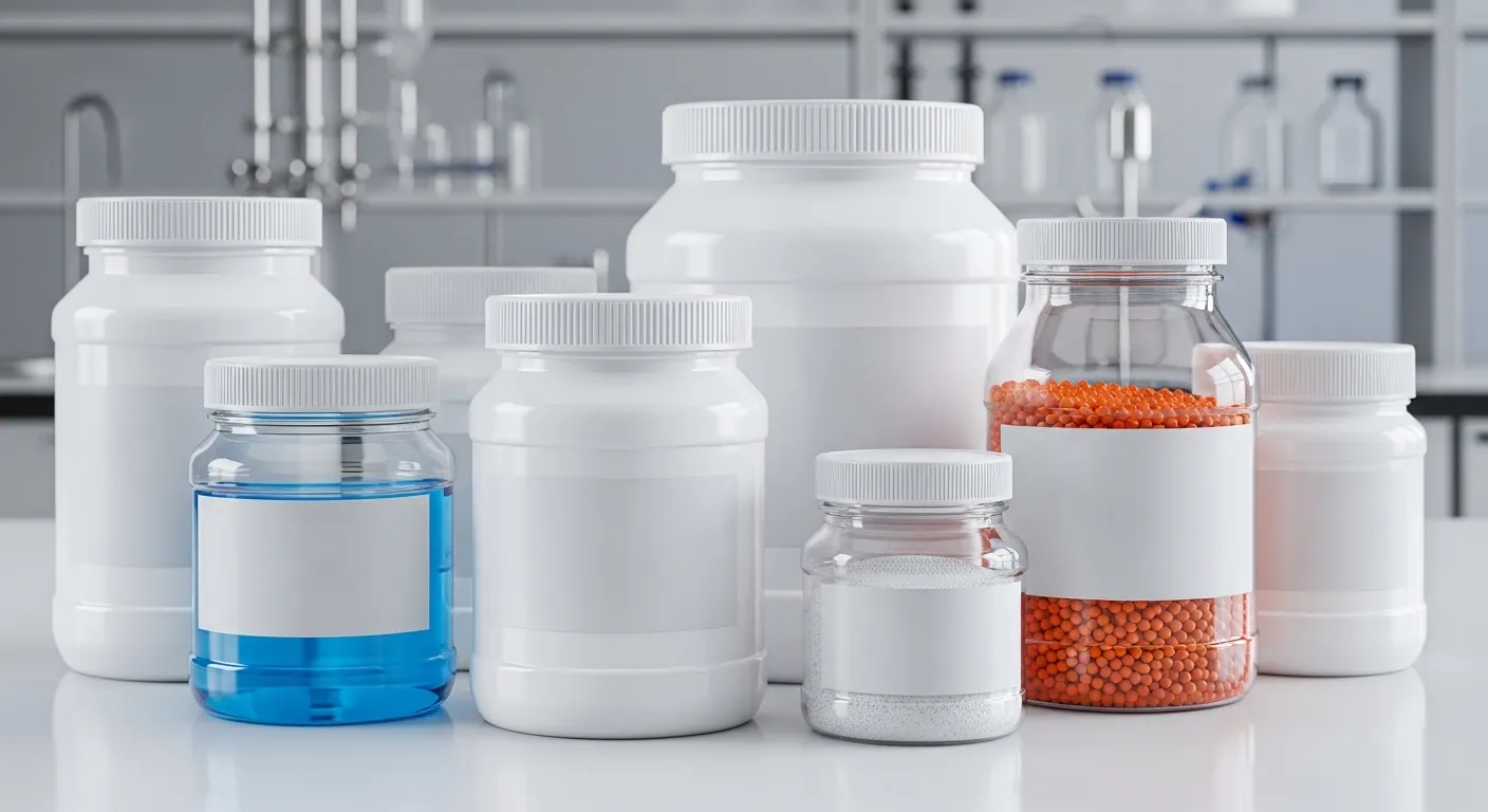 Plastic Jars for Lab Use