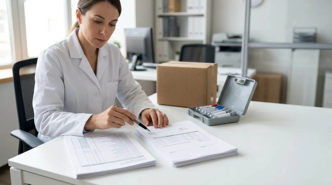 Comparing a distributor pricing sheet with a manufacturer quote for bulk blood collection tubes